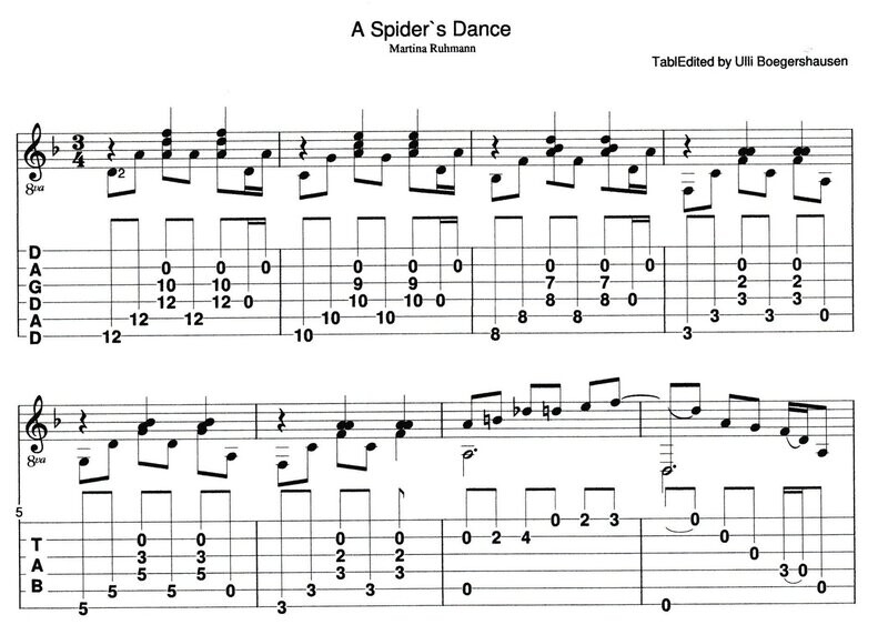 A Spider's Dance (DADGAD tuning)