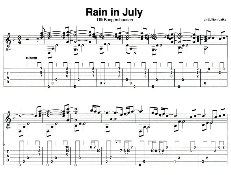 Rain in July (DADGAD tuning)