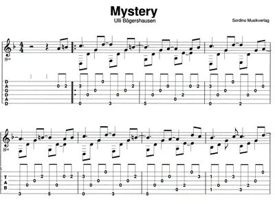 Mystery (DADGAD tuning)