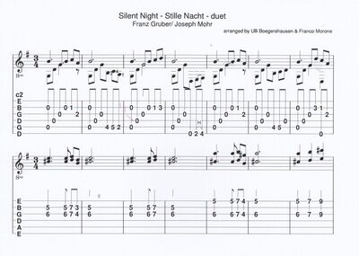Stille Nacht- Silent Night (guitar duet)