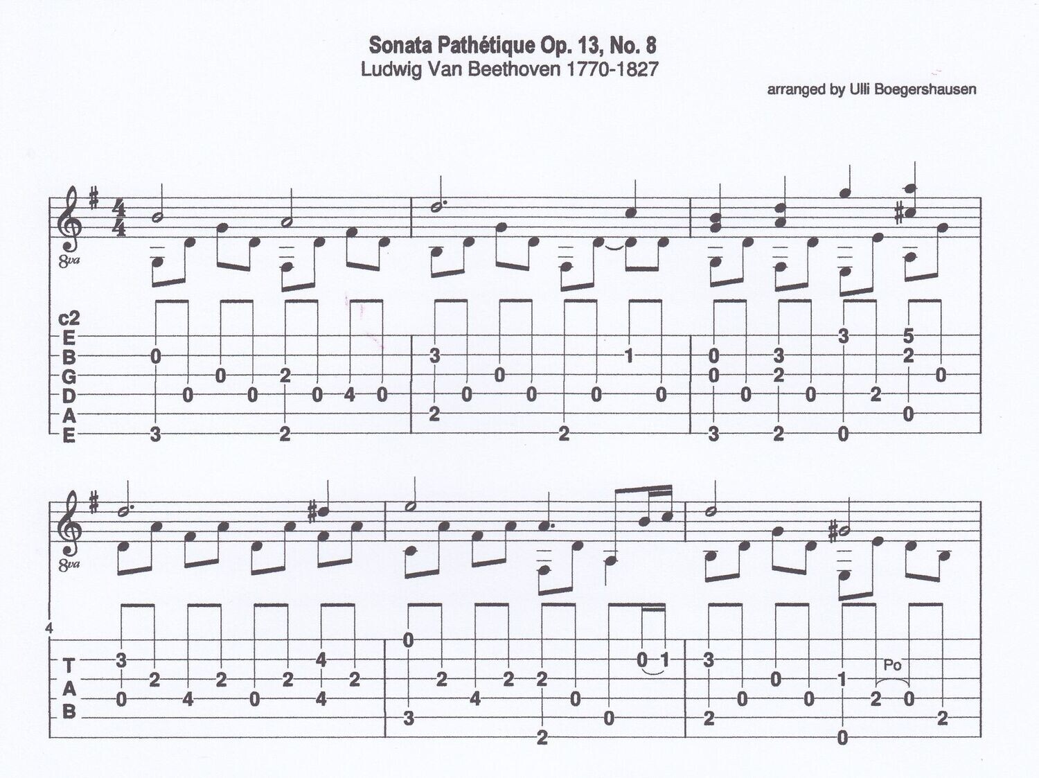 L. v. Beethoven - Sonata Pathétique Op. 13, No. 8