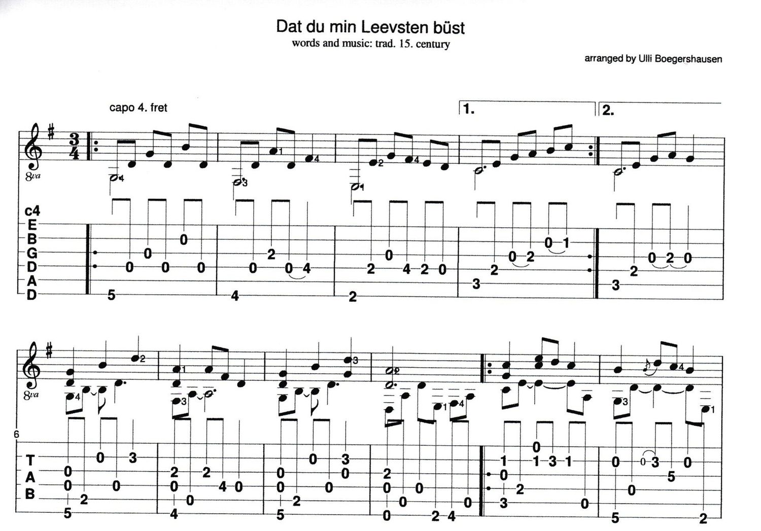 Bundle – 5 Trad. German Folk Songs