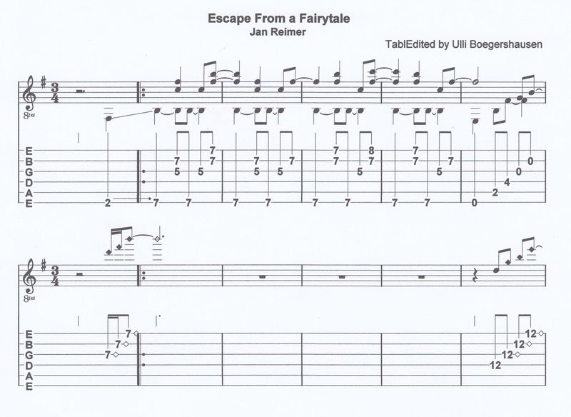 Escape from a Fairytale (guitar duet) Escape from a Fairytale (guitar duet)