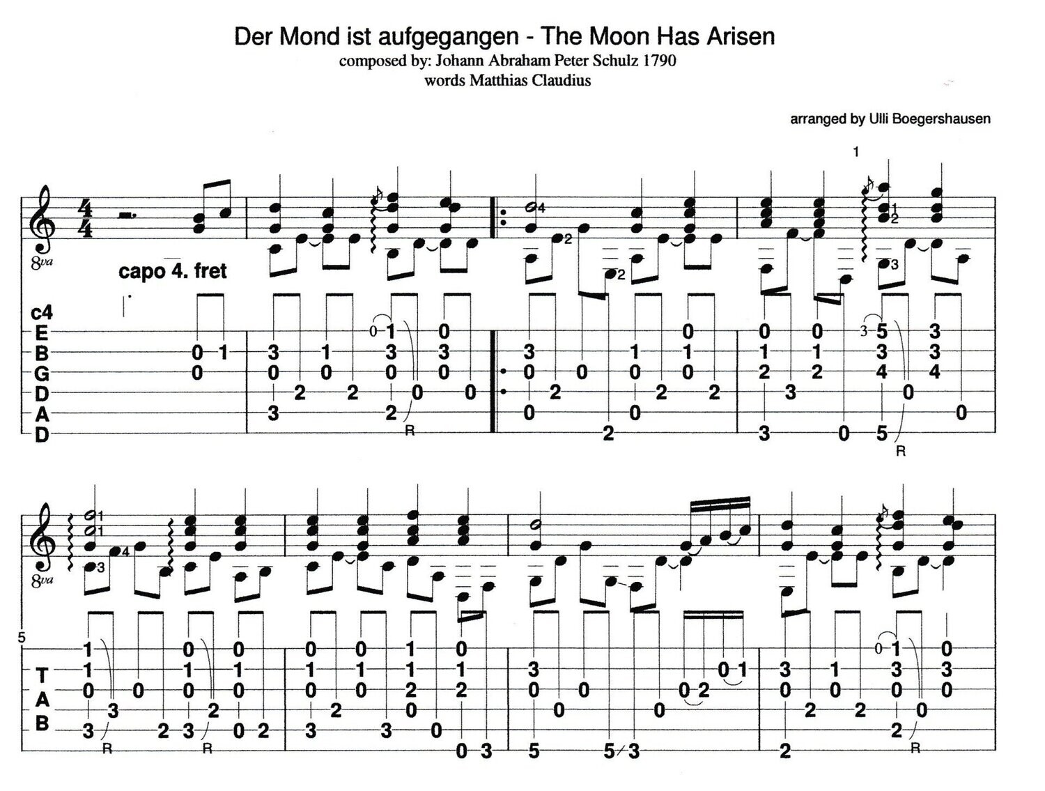 Der Mond ist aufgegangen