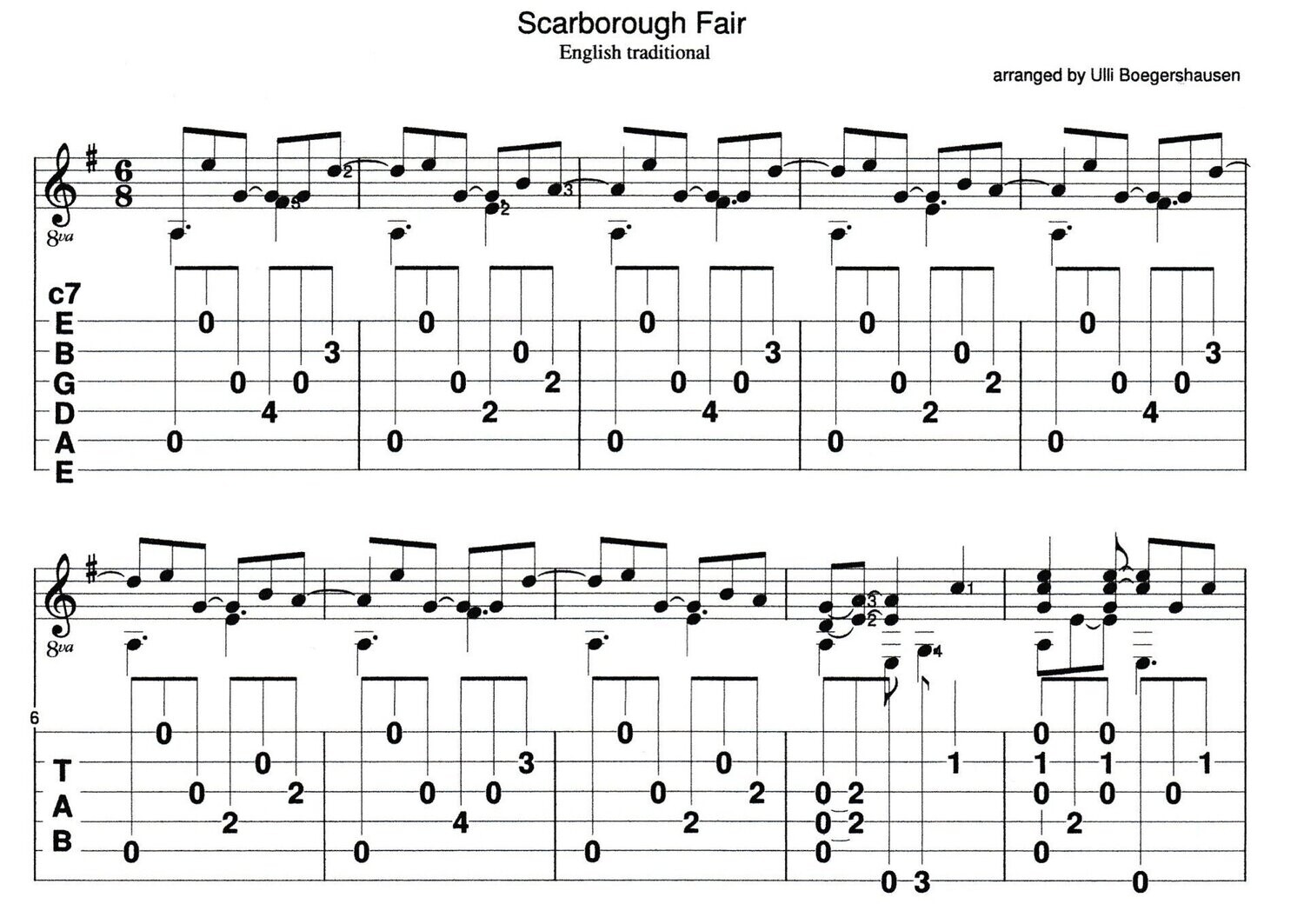 Scarborough Fair (solo version)