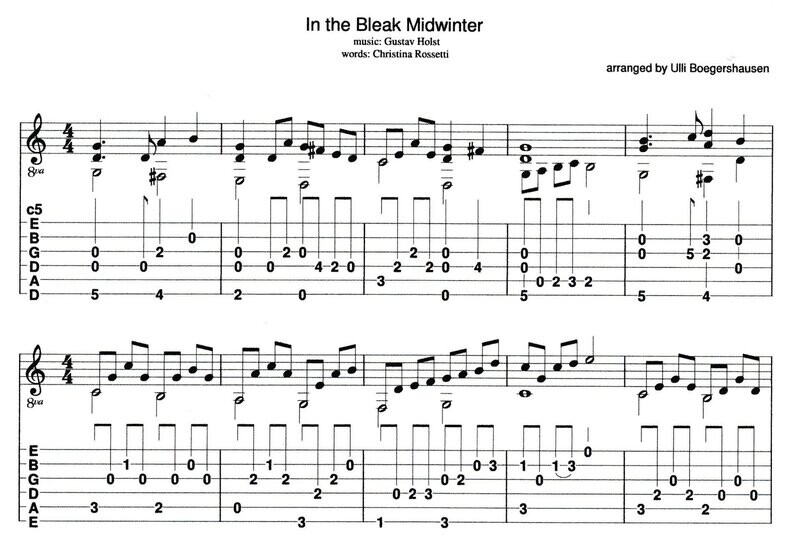In the Bleak Midwinter (2 versions: duet and solo)