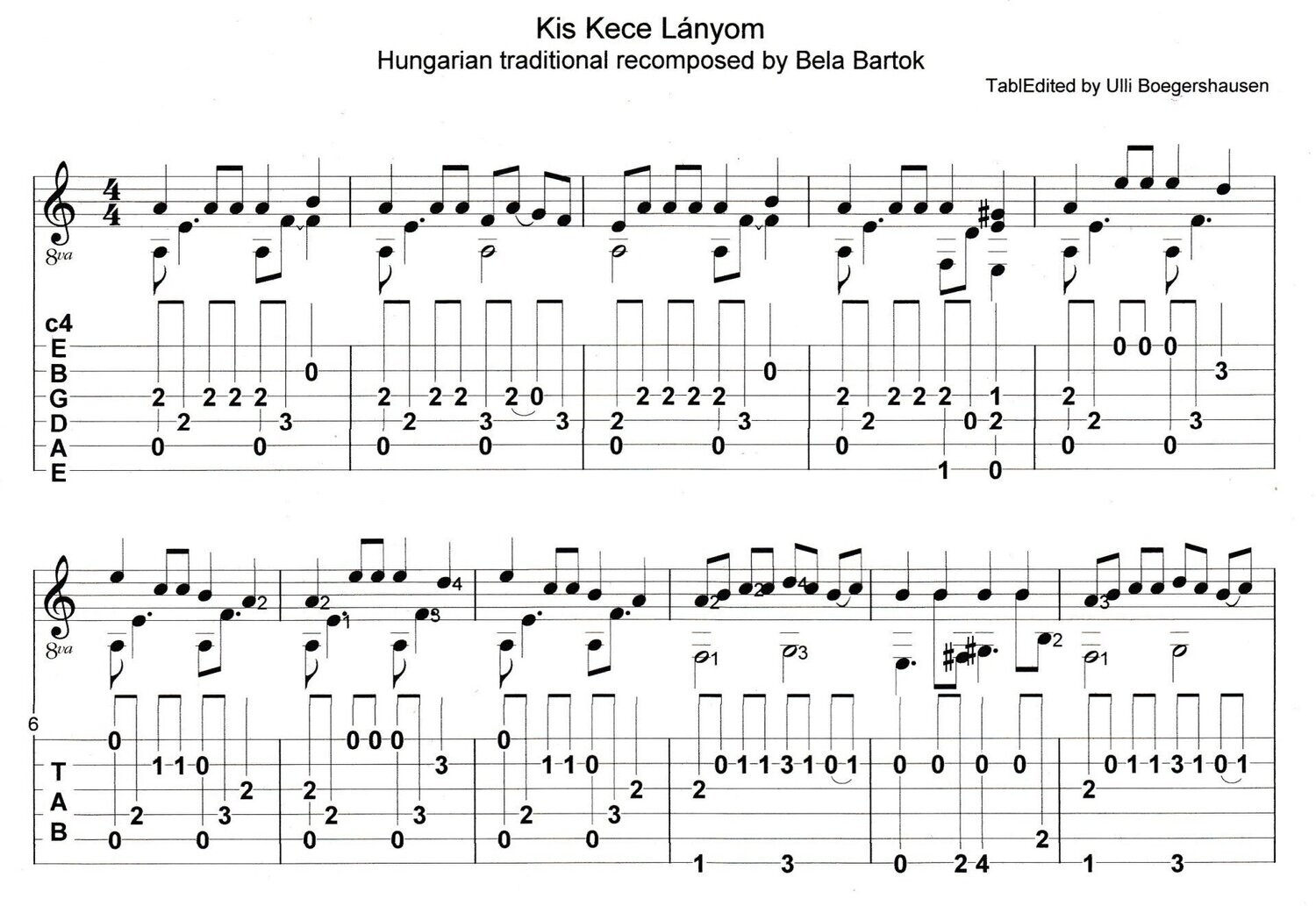 Kis Kece Lányom (Hungarian traditional)