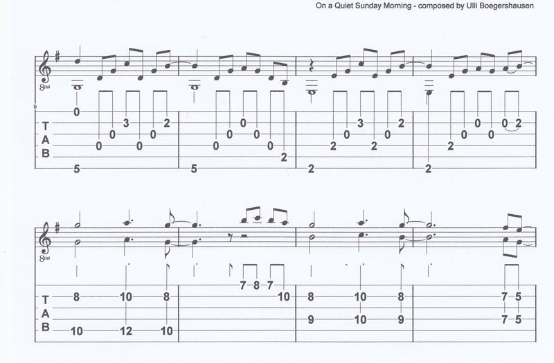 On a Quiet Sunday Morning