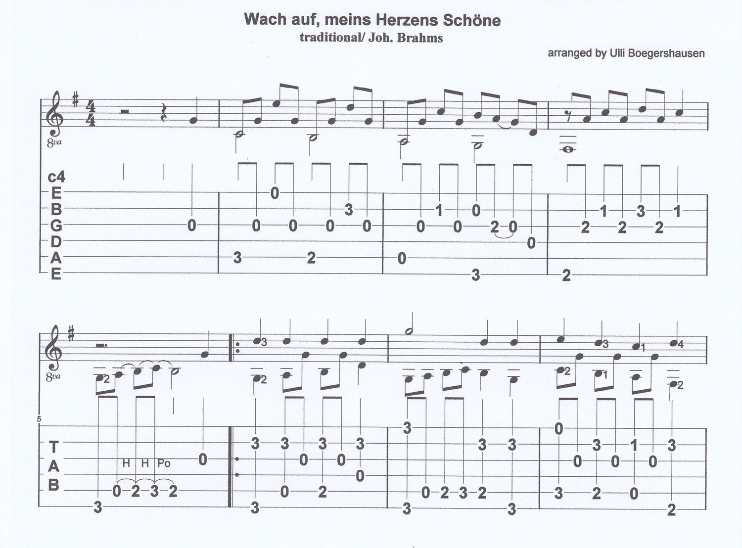 Wach auf mein's Herzens Schöne