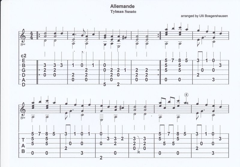 Allemande - Tylman Susato