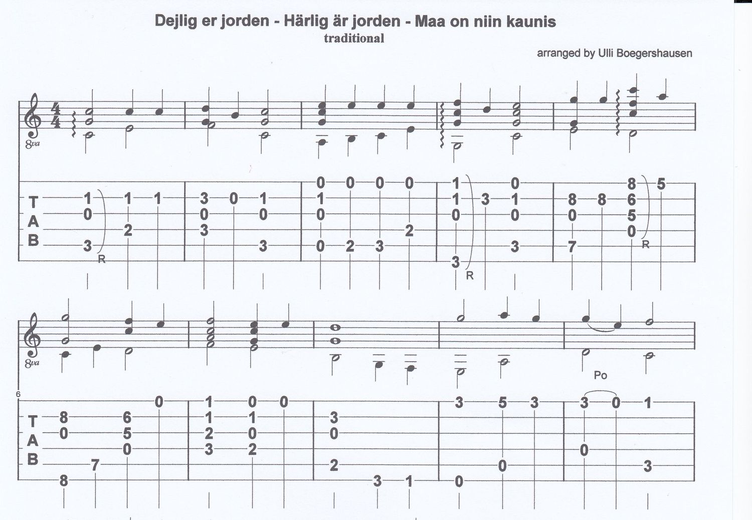 Dejlig er jorden - Härlig är Jorden - Maa on niin kaunis Dejlig er jorden - Härlig är Jorden - Maa on niin kaunis