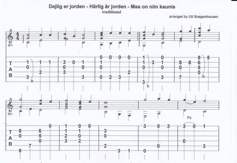 Dejlig er jorden - Härlig är Jorden - Maa on niin kaunis