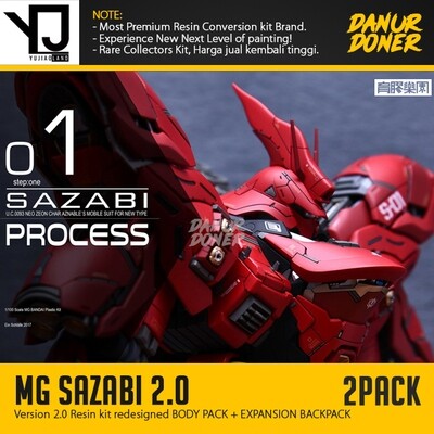 PRE-ORDER) YJL 1/100 MG SAZABI ver.KA Resin Conversion Dress Kit Yujiao Land