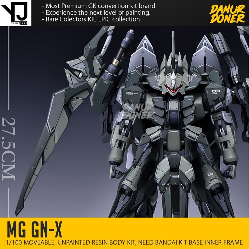MG GNX GUNDAM RESIN CONVERSION DRESS GARAGE KIT by YJL (Yujiao Land) + TRIDENT WEAPON