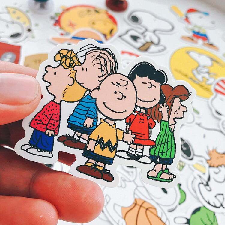 Snoopy waterproof die cut stickers (random)