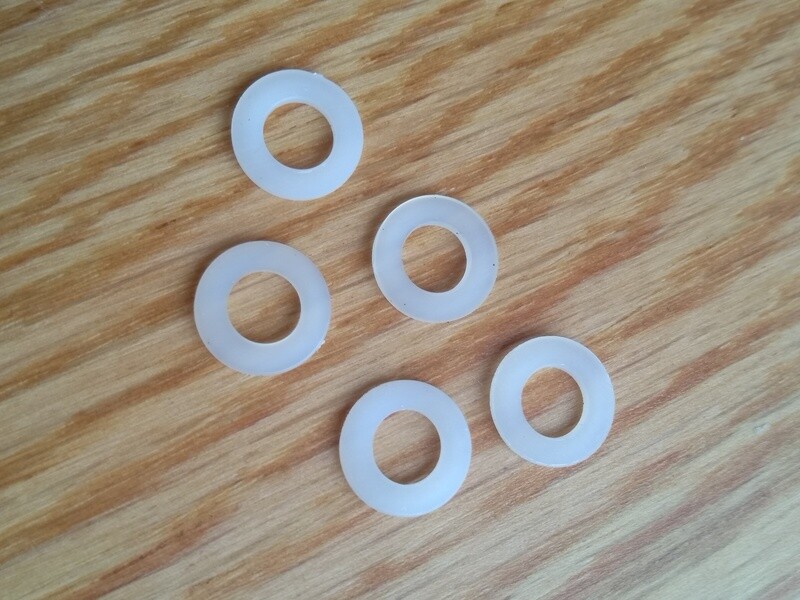 Nylon washers 10mm x 1.0mm 5mm bore (set of 6)