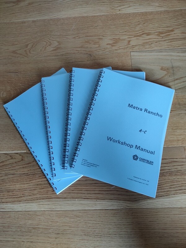 Workshop Manual Rancho Spiral Bound A4