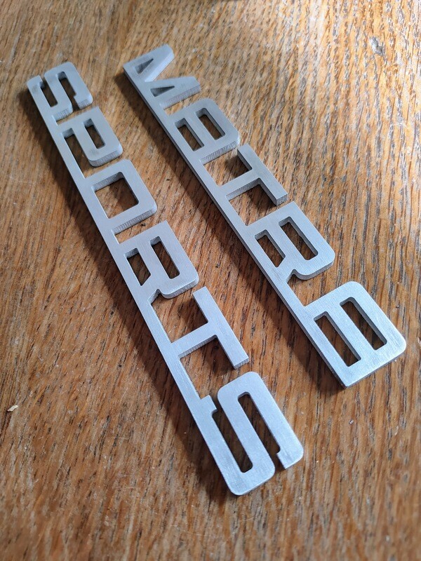 &#39;matra sports&#39; Badge in Cast Aluminium M530