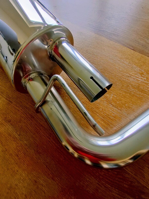 Stainless Steel Silencer Murena 2.2 Standard Style One Outlet