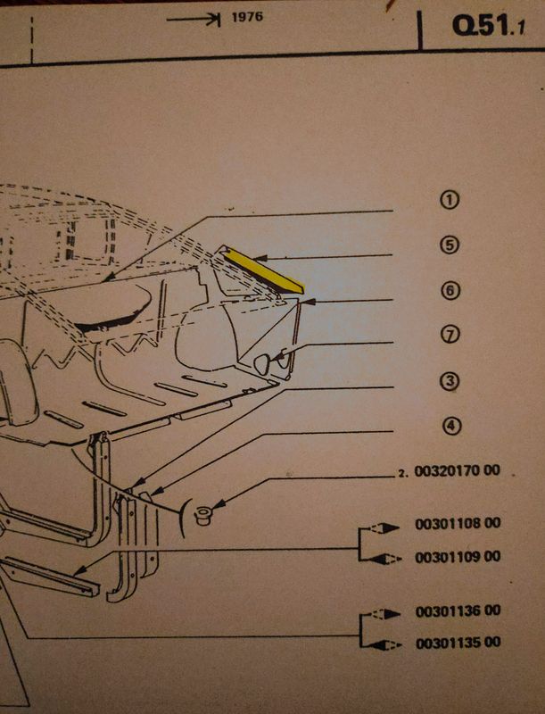 Repair Sheet over Boot Right Side Bagheera