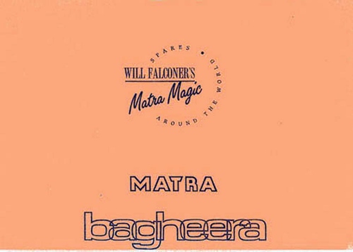 Parts Manual Bagheera
