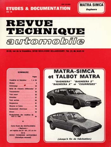 Revue Technique Bagheera