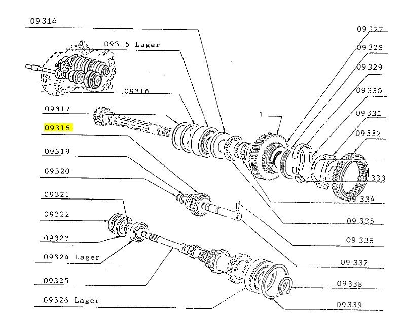 Spacer Bagheera Transmission