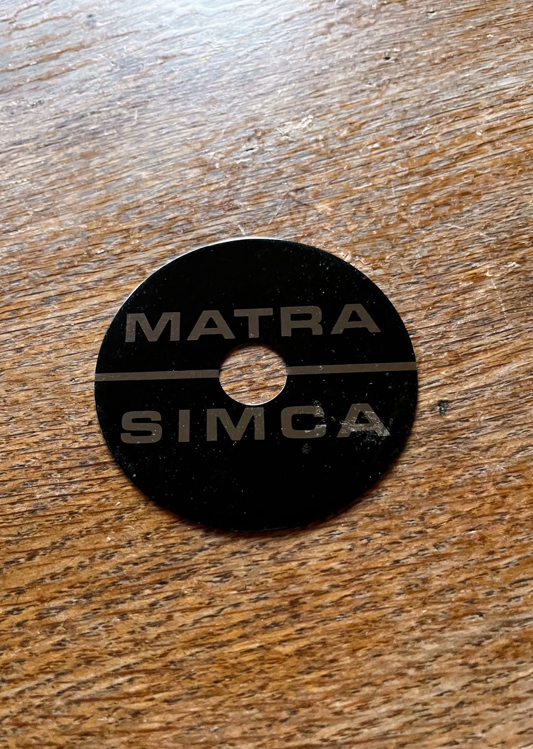 &#39;Matra Simca&#39;  Bagheera Filler Cap Badge