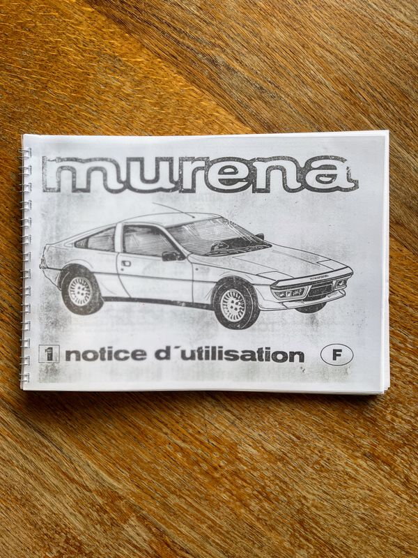 Scan of French Murena Driver's Manual