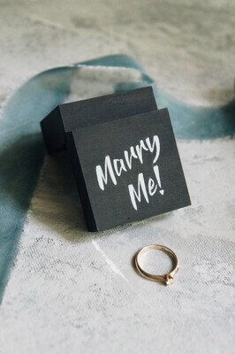 Футляр для кольца "Mini Marry Me" черный