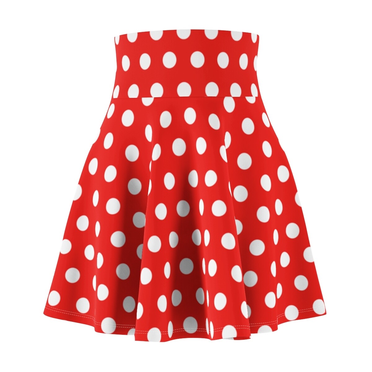 Minnie Fashion Polka Dot Skater Skirt for Women