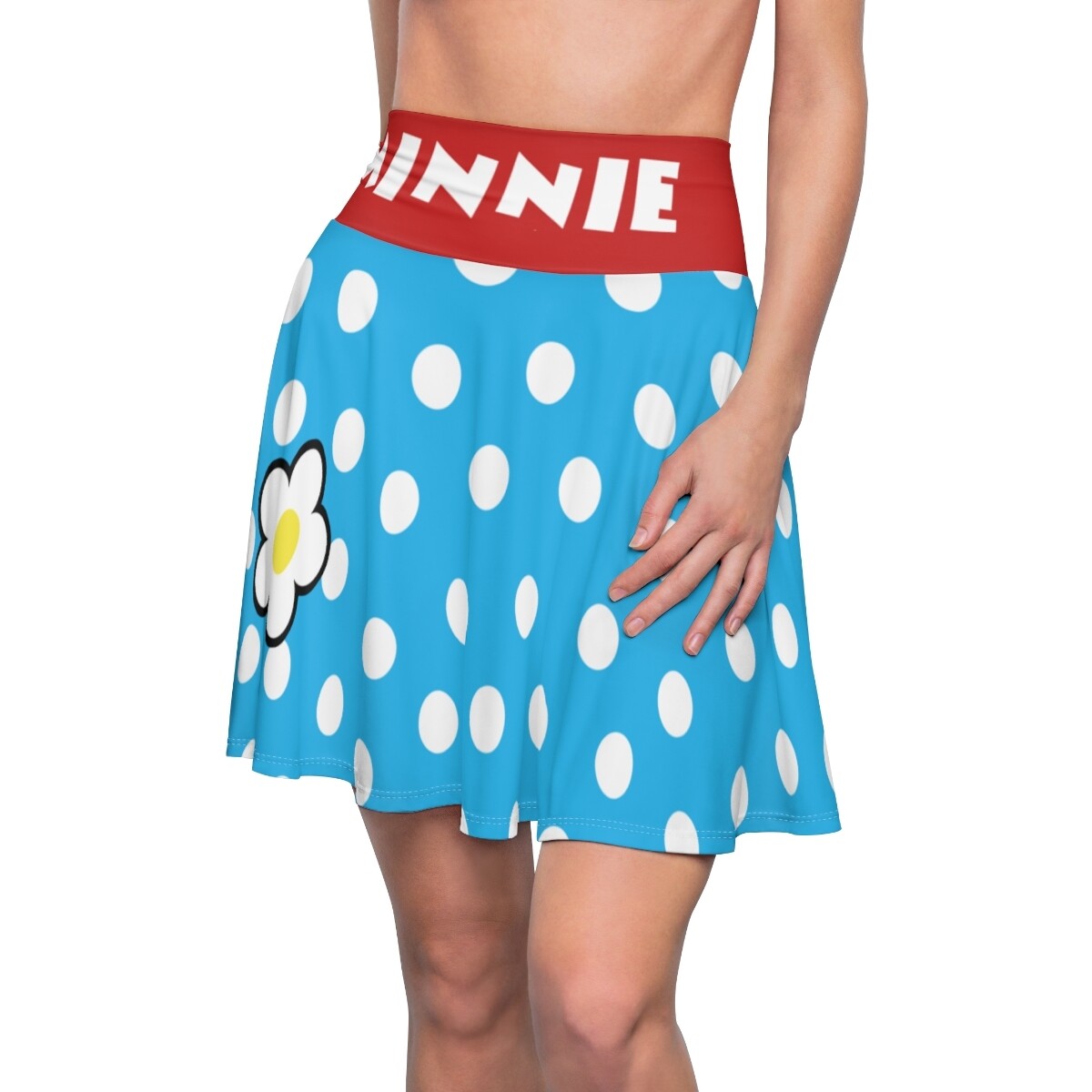 Vintage Minnie Fashion Skater Skirt for Women
