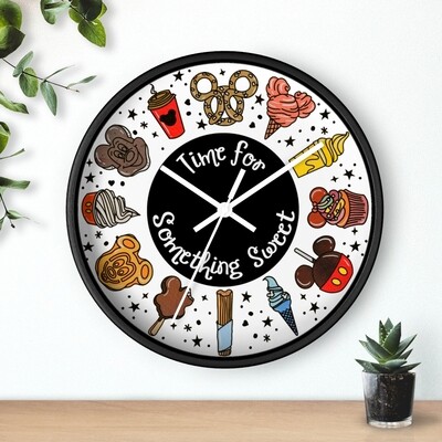 Time for Something Sweet Snacks Wall Clock