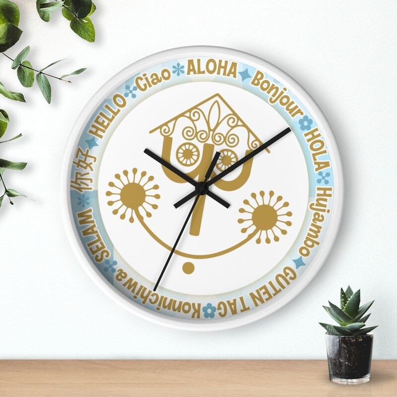 Small World Hello Wall Clock