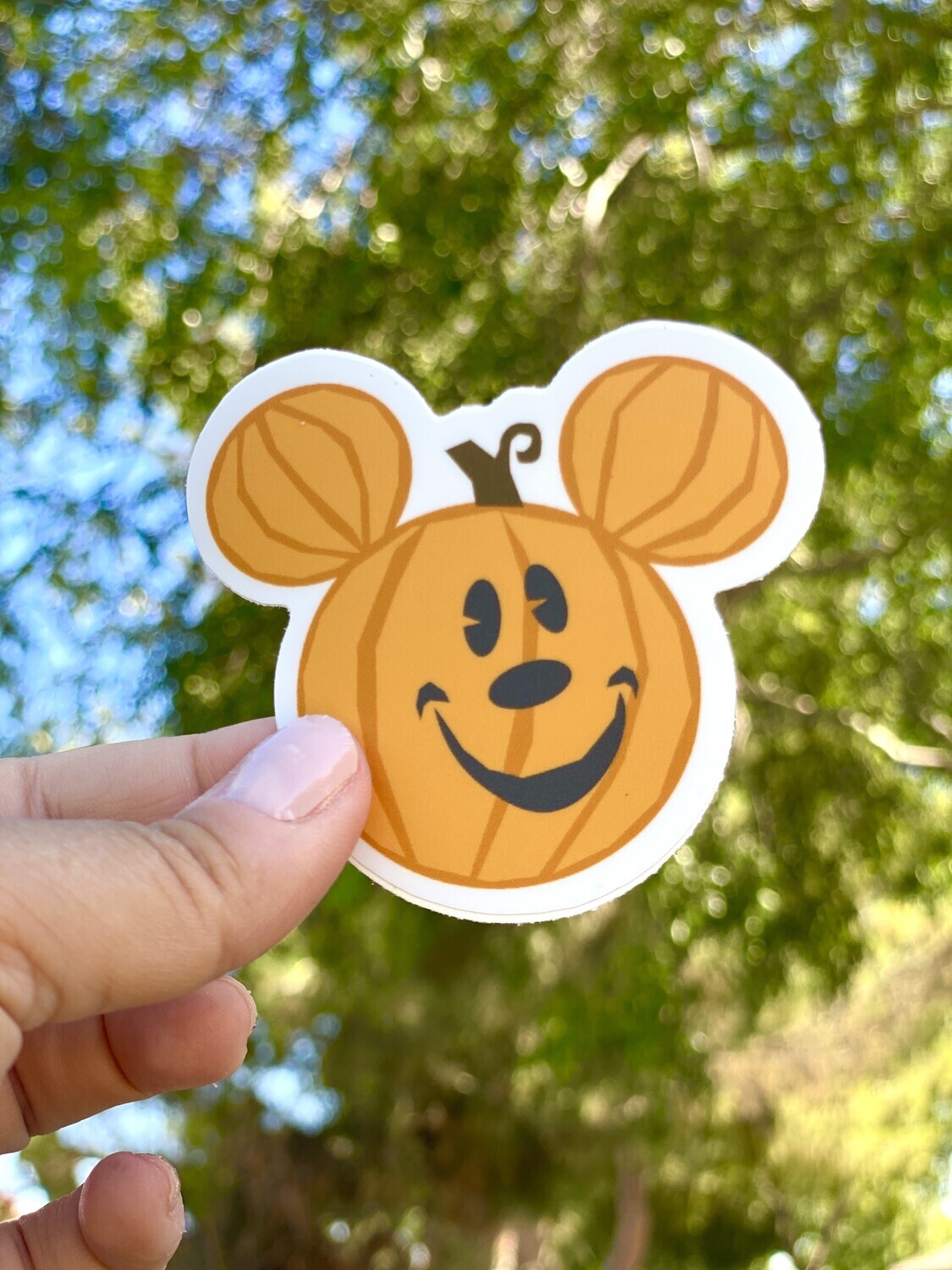Mouse Pumpkin Halloween Stickers
