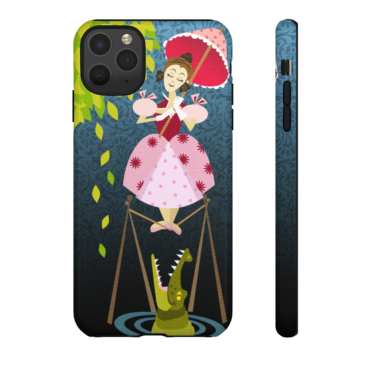 Stretching Lady Phone Case