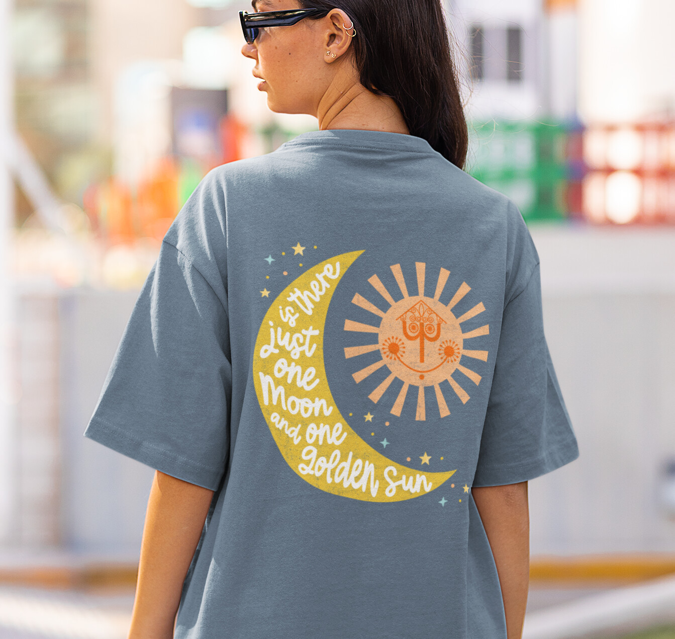 One Moon and One Golden Sun Unisex T Shirt