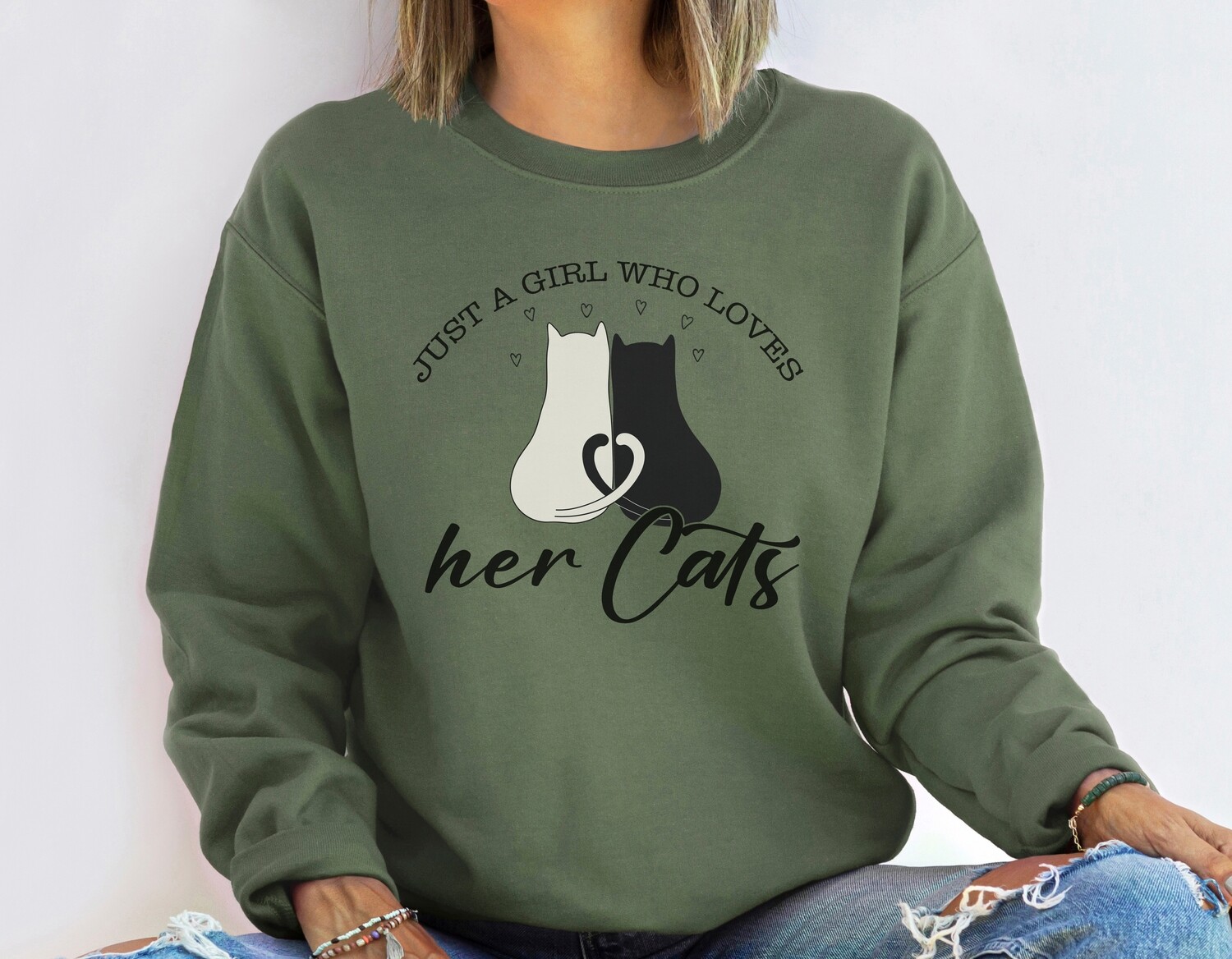 Just a Girl who loves her Cats Sweatshirt