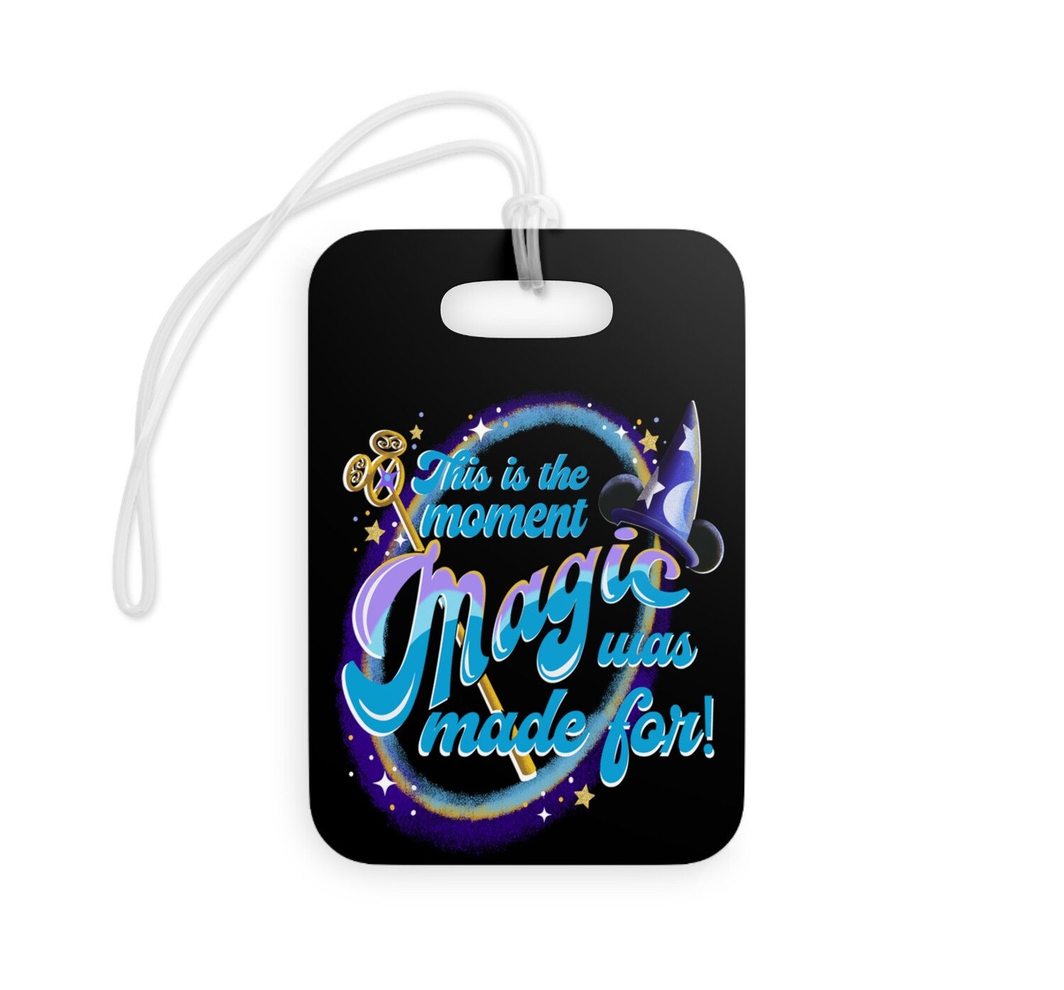 Magic Happens Acrylic Luggage Tag