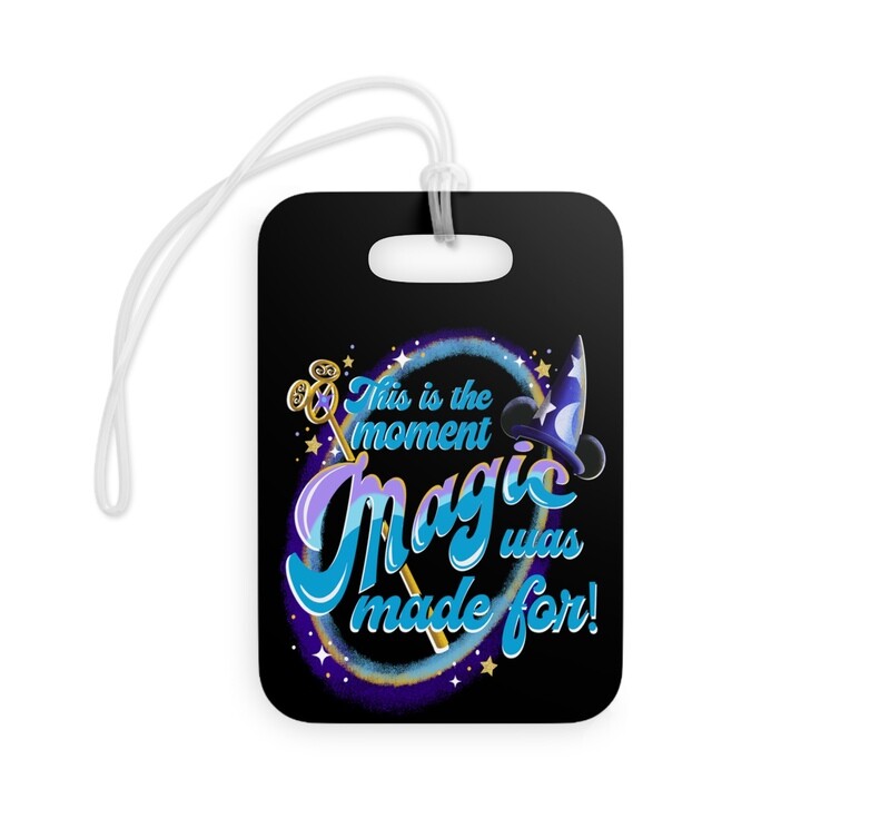 Magic Happens Acrylic Luggage Tag