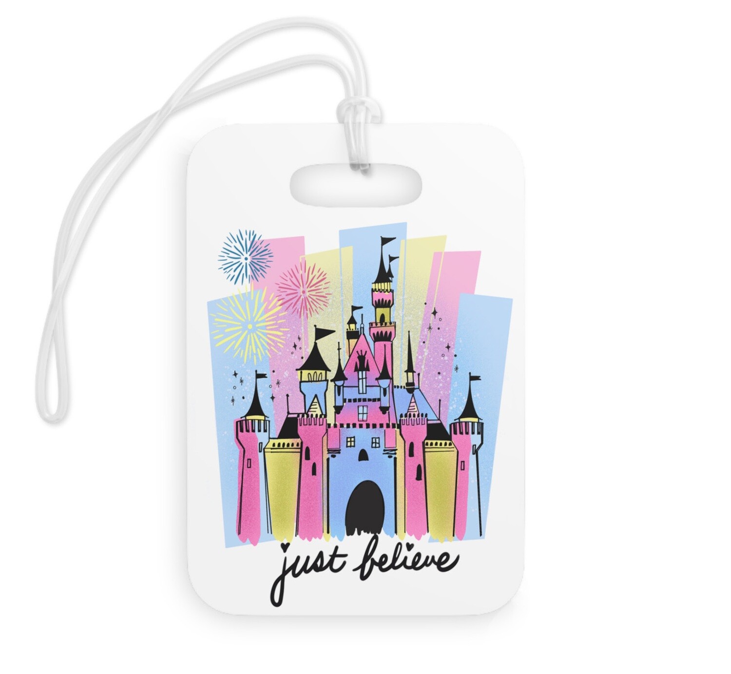 Castle Acrylic Luggage Tag