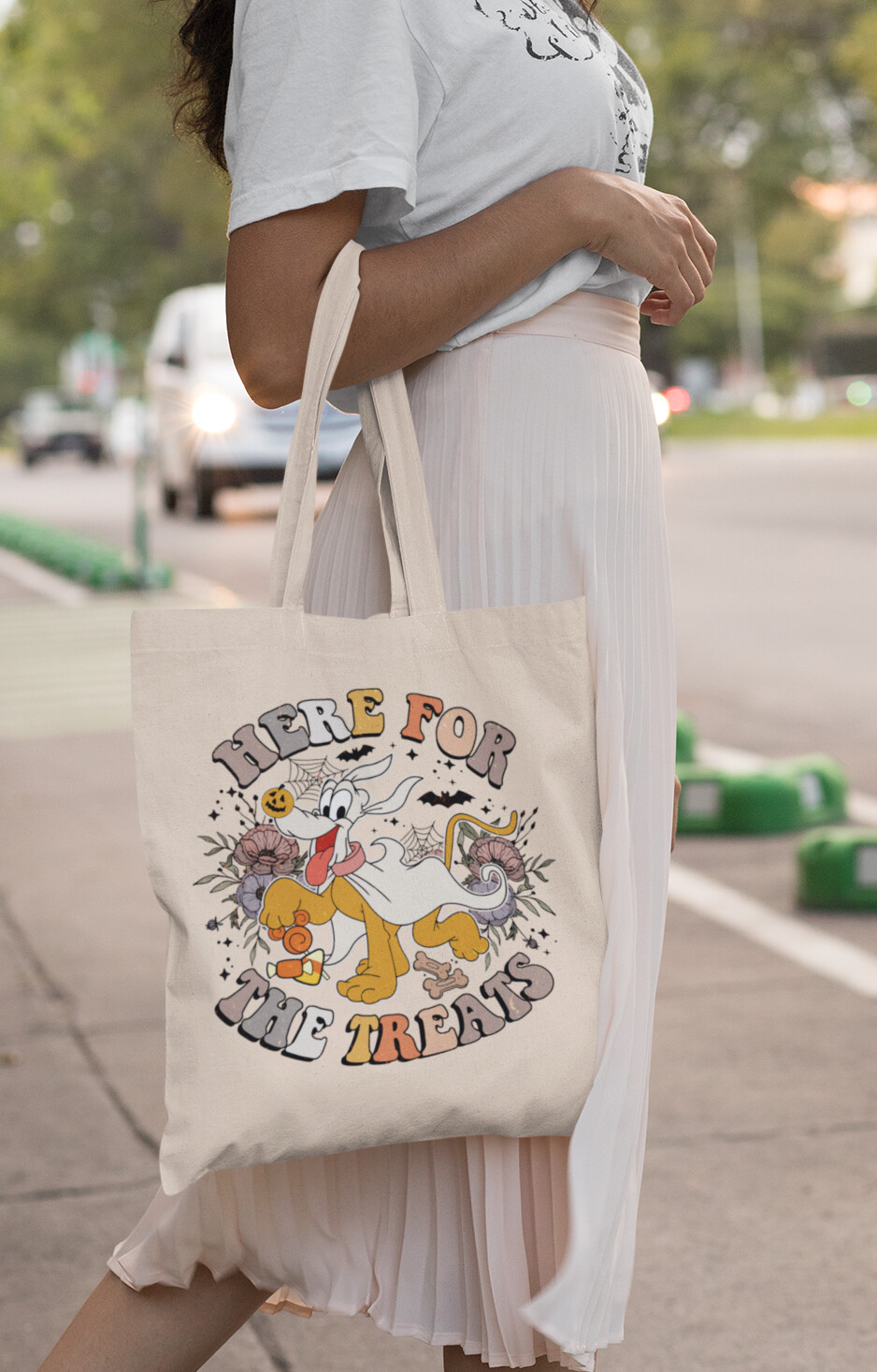 Here for the Treats Pluto Trick or Treat Bag