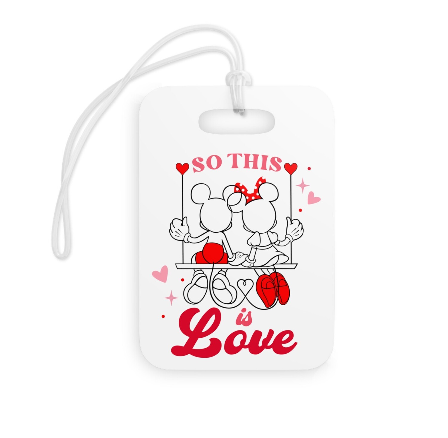 So this is Love Acrylic Luggage Tag