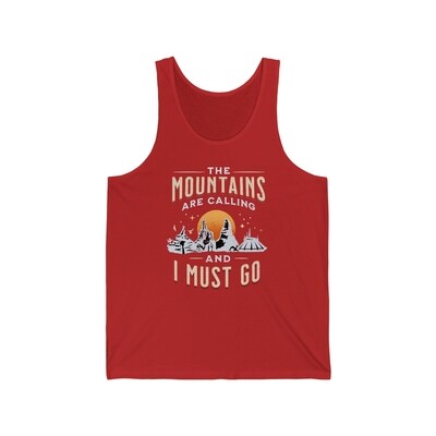 The Mountains Are Calling Unisex Tank Top