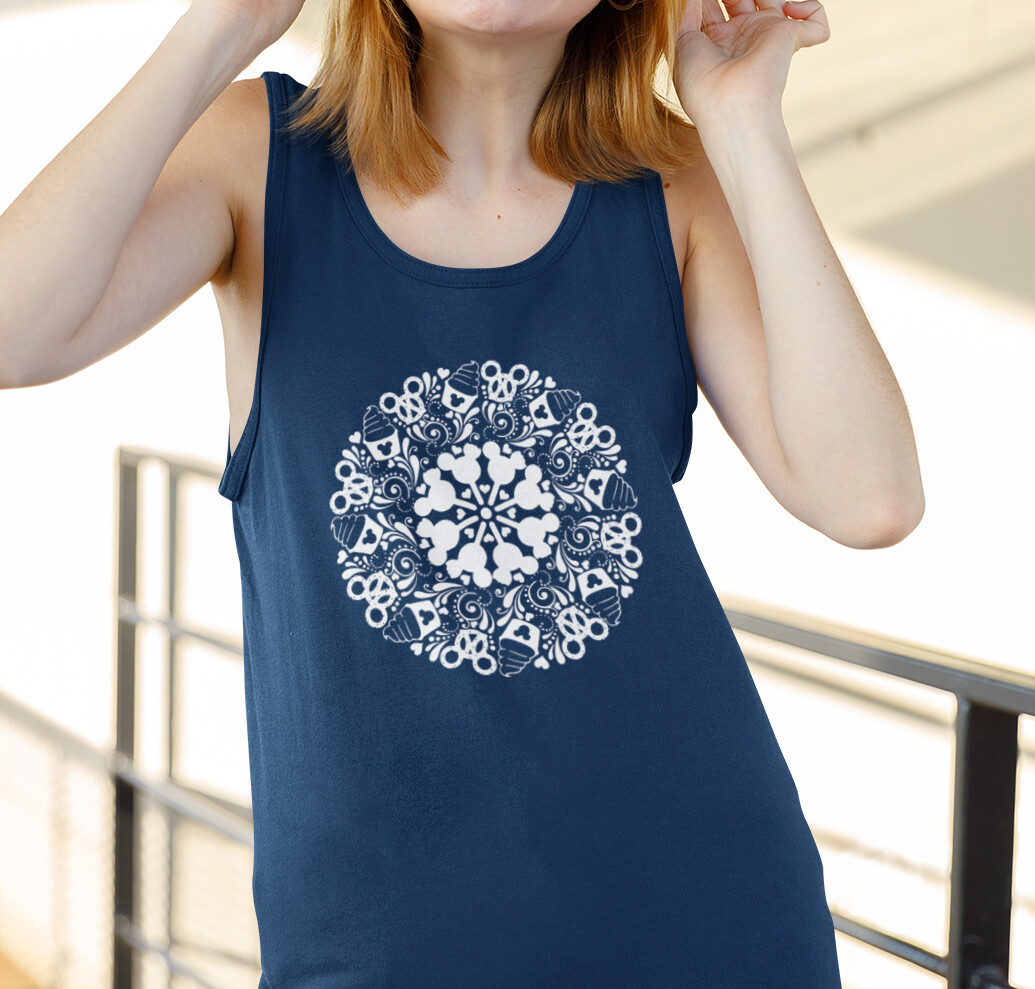 Mickey Snacks Mandala Unisex Tank Top