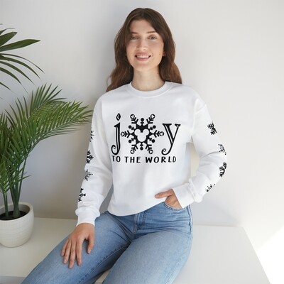 Joy to the World Mickey Snowflakes Sweatshirt