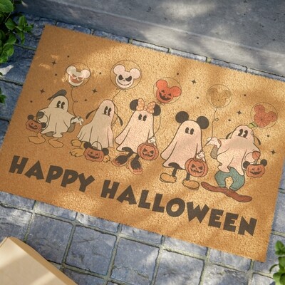 Mickey and Friends Happy Halloween Door Mat