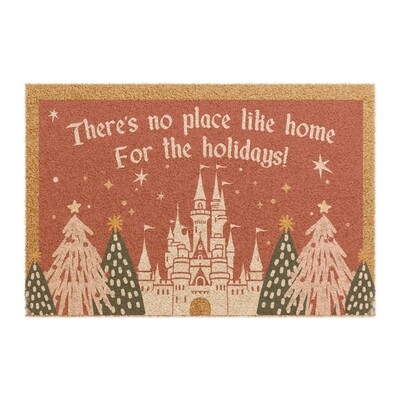 Home for the Holidays Christmas Castle Door Mat