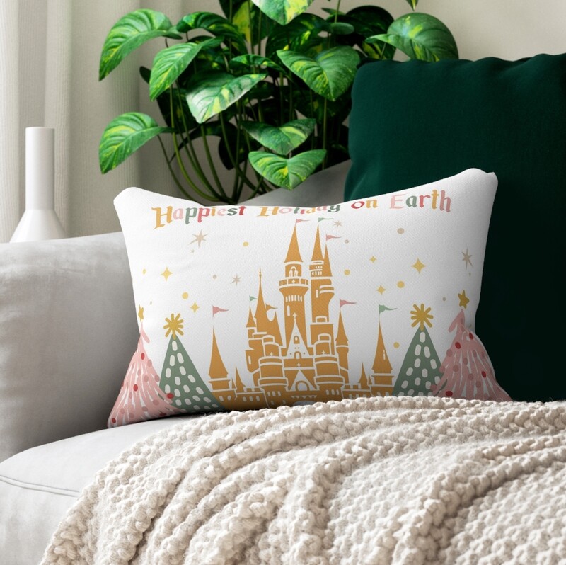 Happiest Holiday on Earth Lumbar Pillow