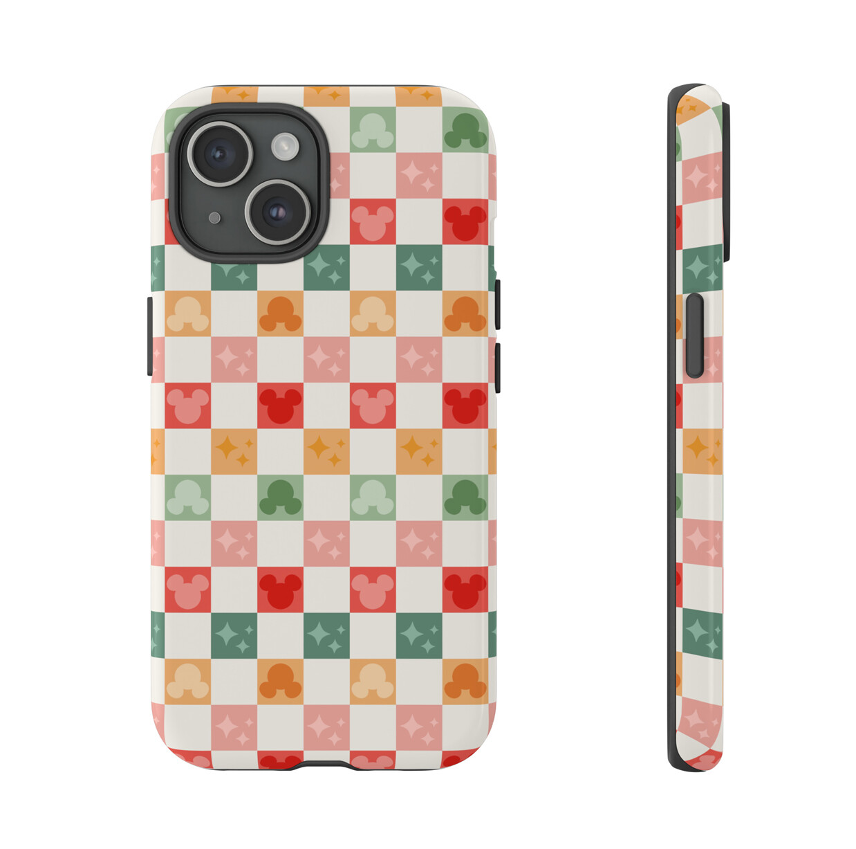 Mickey Christmas Checkers Phone Case